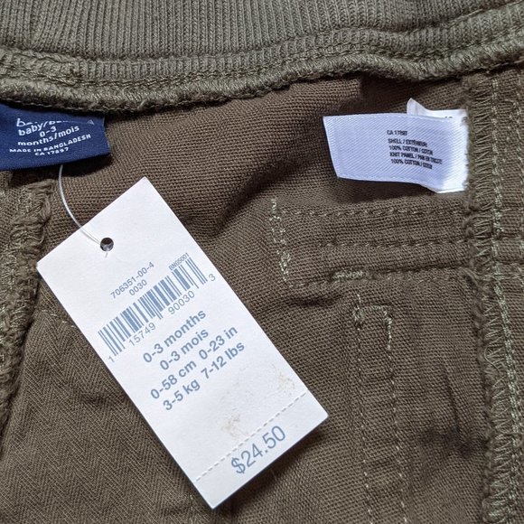 [KIDS 2/$30] NWT Baby (0-3M) - GAP Cargo Shorts - Picture 5 of 5